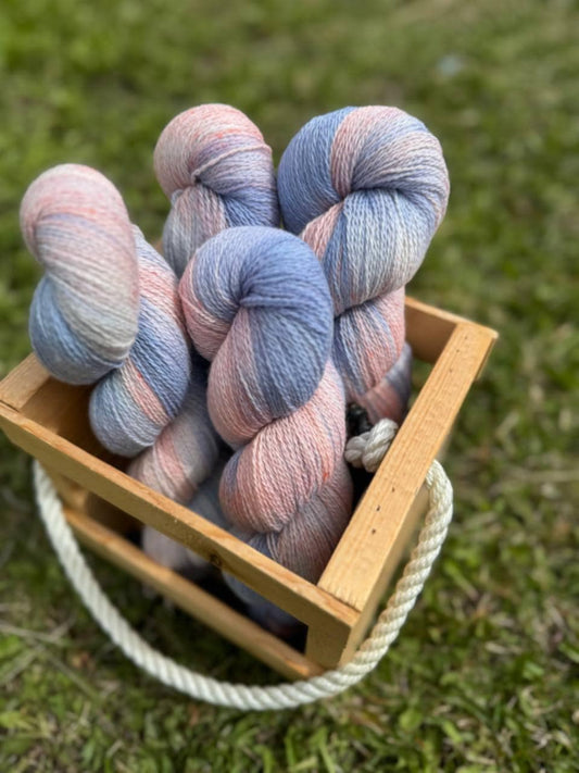 Luxurious Hand-Dyed Yarn – Merino & Cashmere Blend