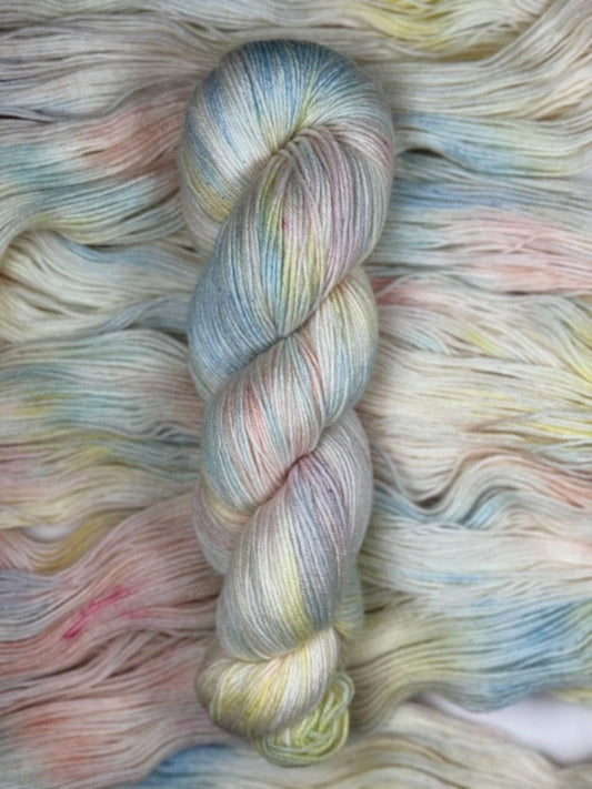 Hand dyed sock yarn 420m