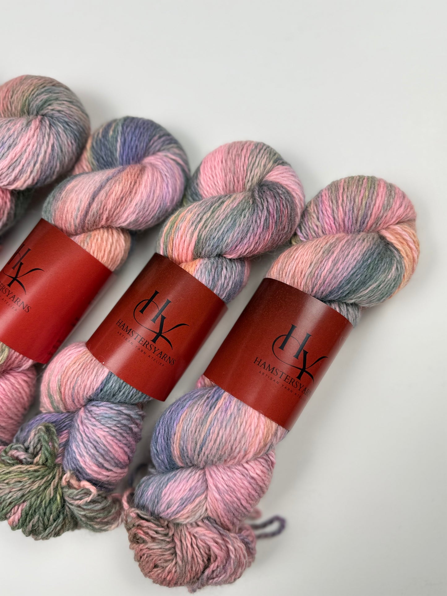 Hand dyed yarn baby alpaca Suri - baby alpaca Huacaya - merino- ~180m/100g - skein-90-100g