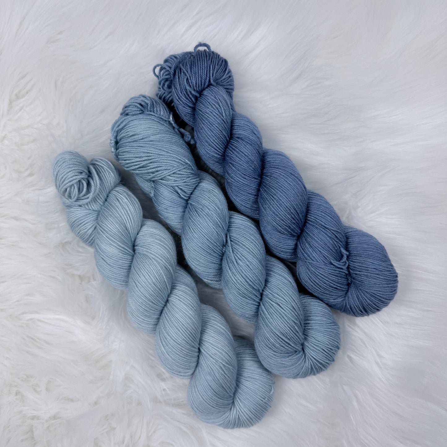 Hand Dyed Sock Yarn Set | Fingering Weight Merino Nylon | 3×100g