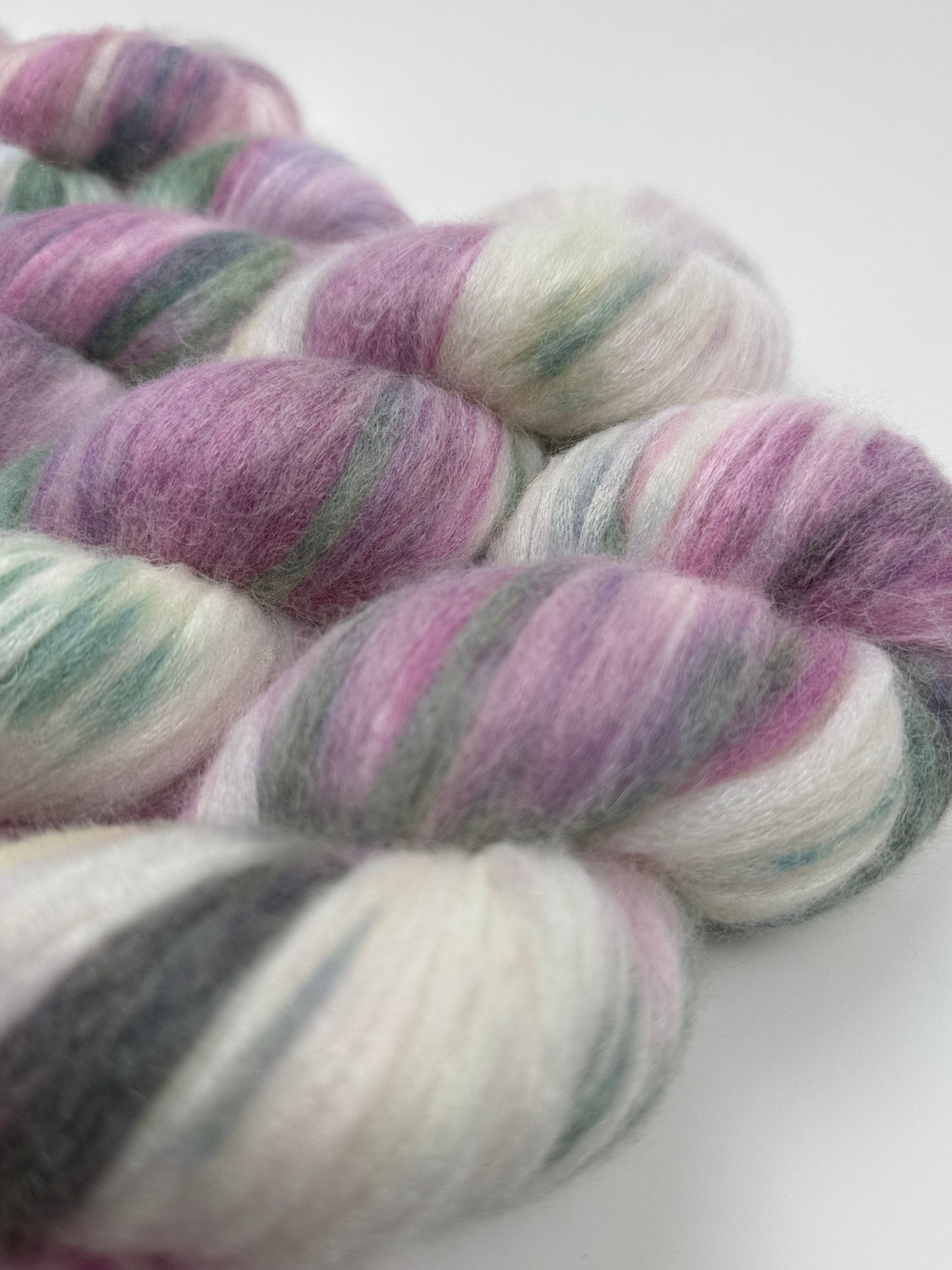 Hand Dyed Yarn · Petal Whisper
Veil of Air · Baby Alpaca Blend