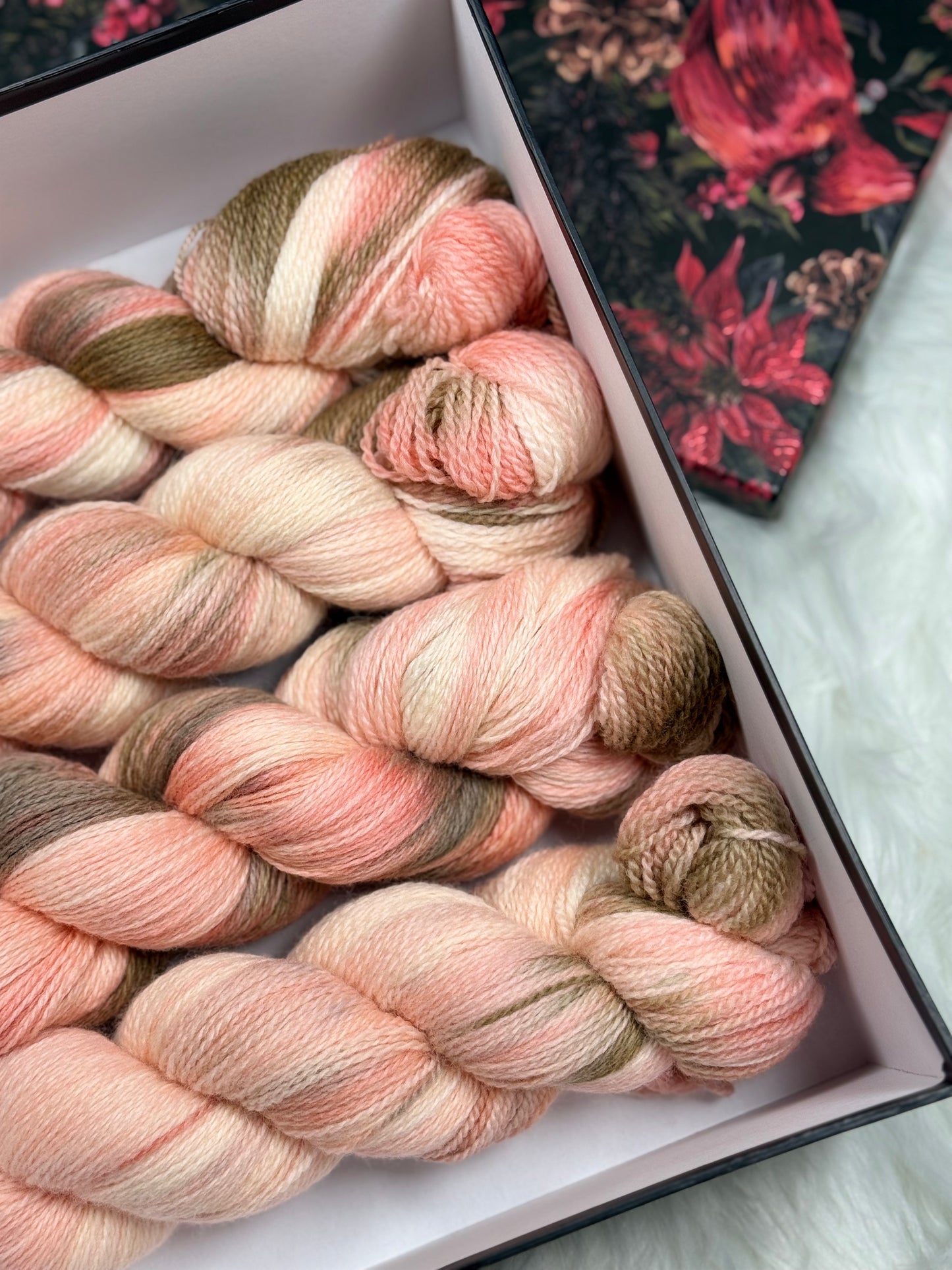 Peach Meadow — Hand-Dyed Shetland Yarn