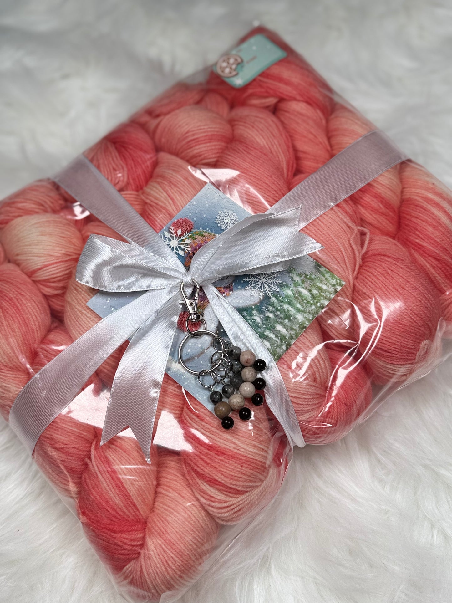 Hamstersyarns – Hand-Dyed Sock Yarn Gift Set (5 Skeins + Stitch Markers)