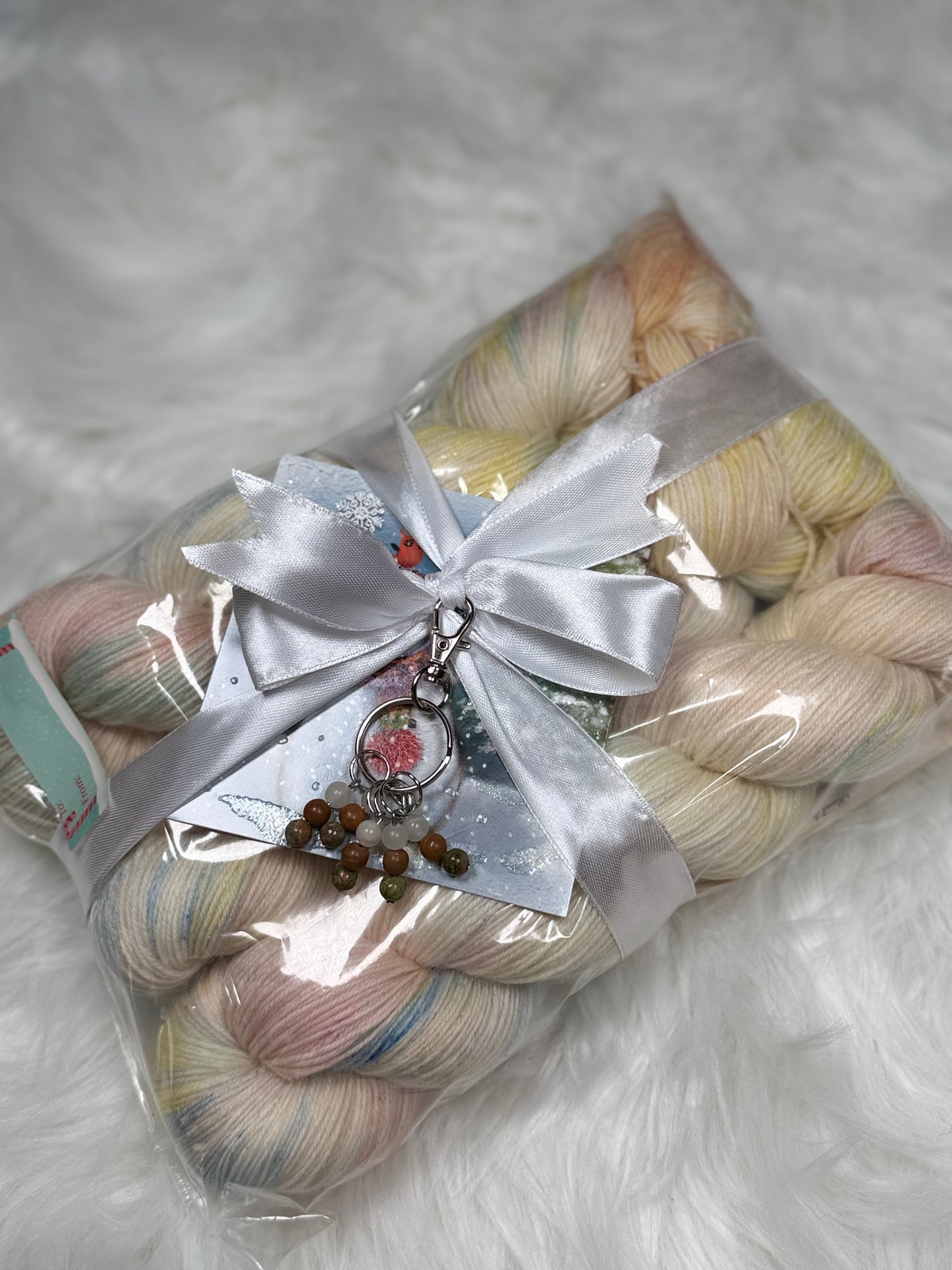 Hamstersyarns – Hand-Dyed Sock Yarn Gift Set (3 Skeins + Stitch Markers)