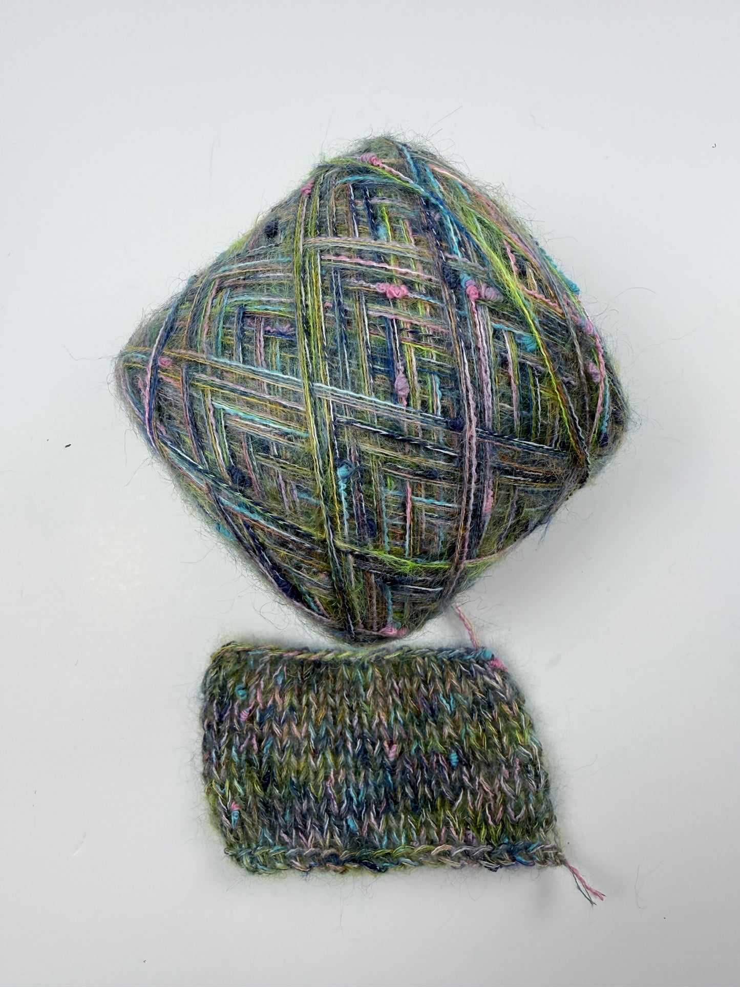 Dusty Confetti Mohair Blend