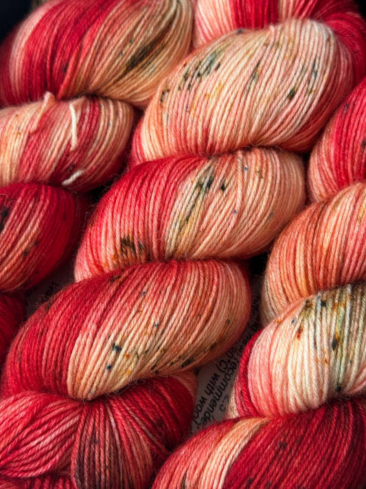 Hand Dyed Sock Yarn Merino Nylon 100g 400m