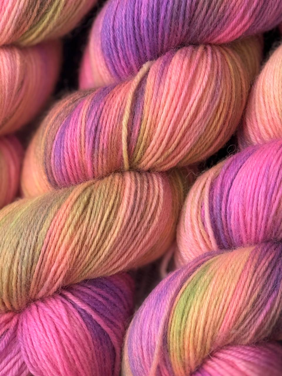 Hand Dyed Sock Yarn Merino Nylon 100g 400m