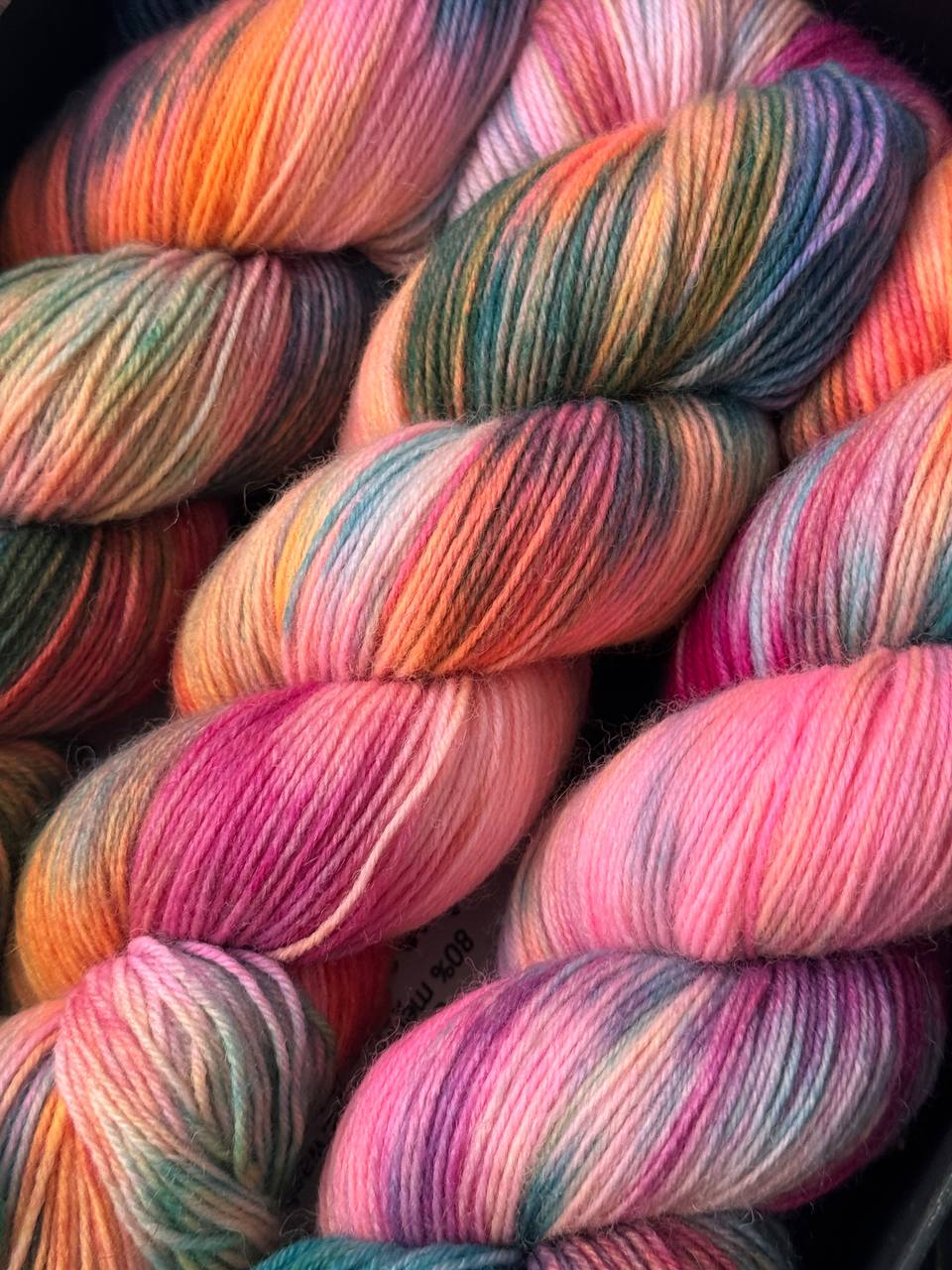 Hand Dyed Sock Yarn Merino Nylon 100g 400m
