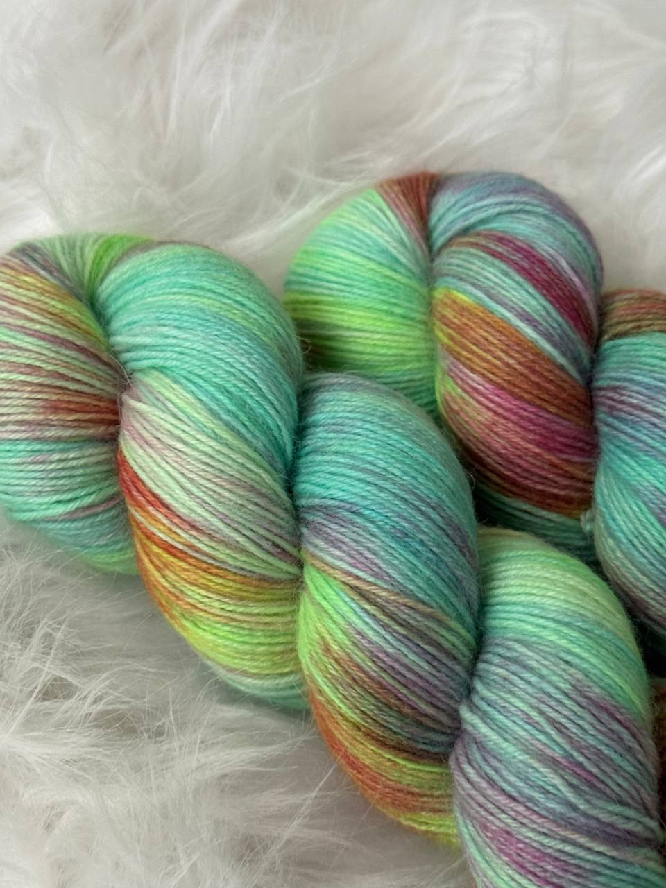 Hand Dyed Sock Yarn Merino Nylon 100g 400m