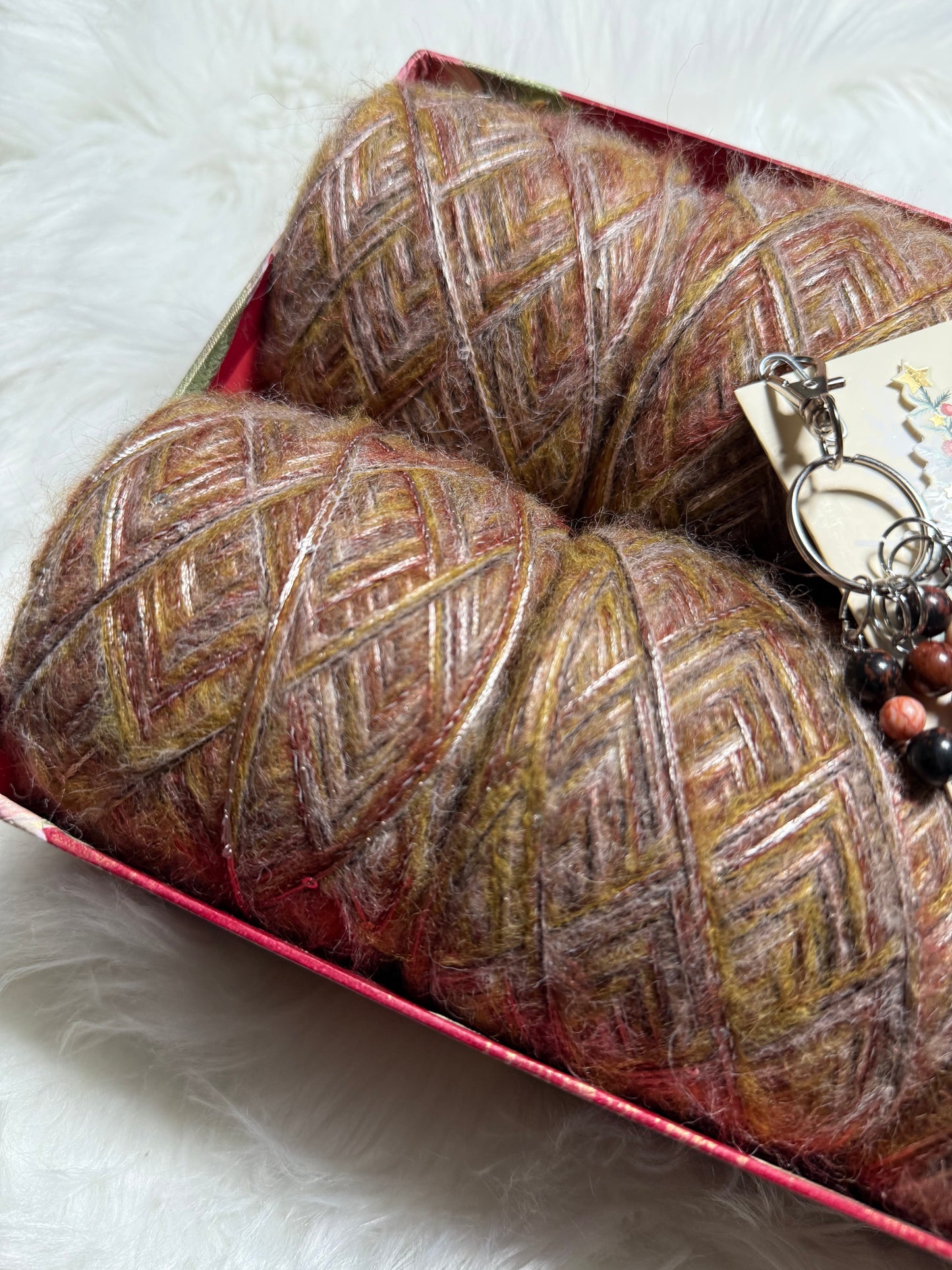 Gift Set — 6 cakes + handmade stitch markers (in a holiday gift box)