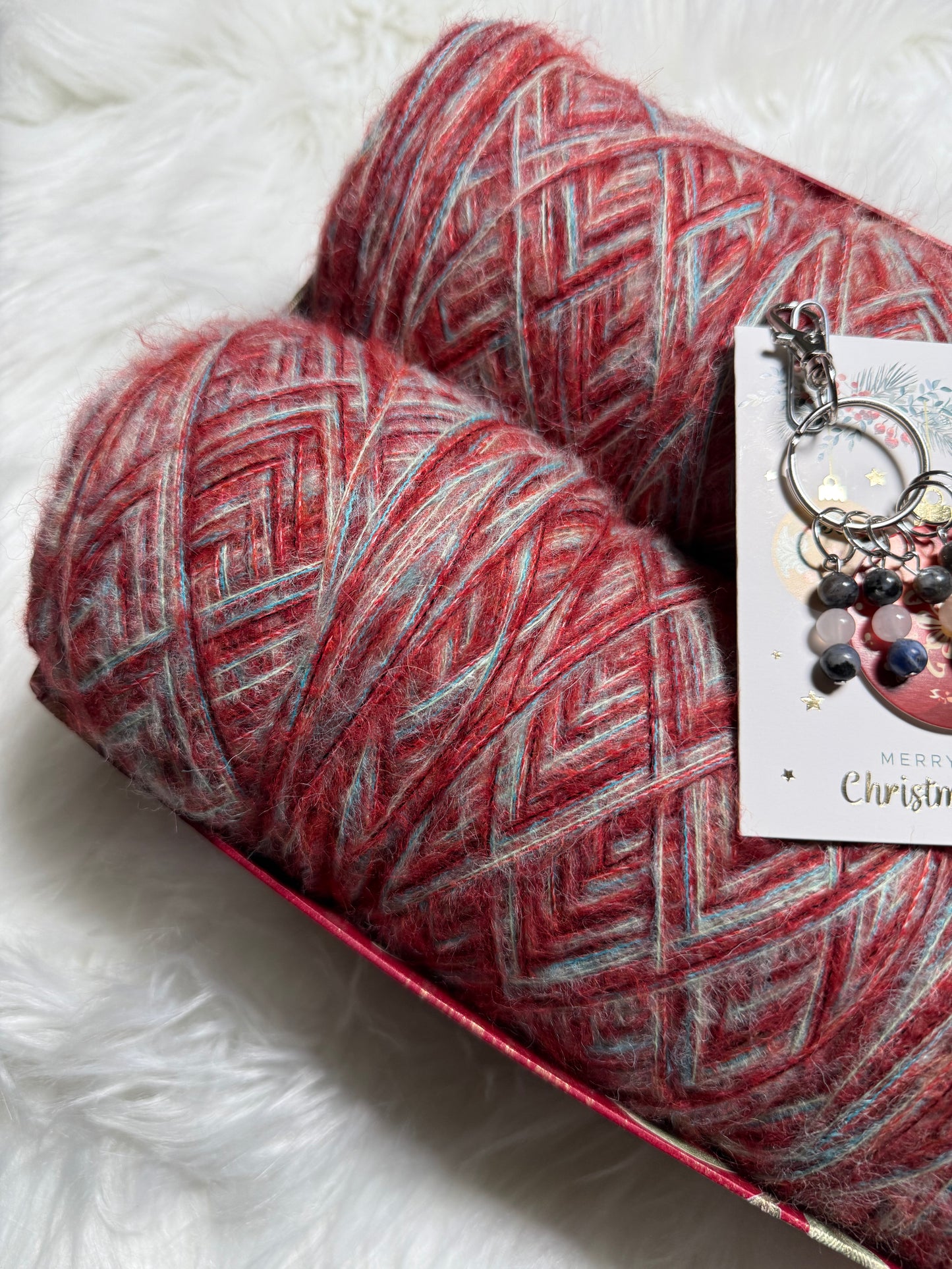 Gift Set — 6 cakes + handmade stitch markers (in a holiday gift box)