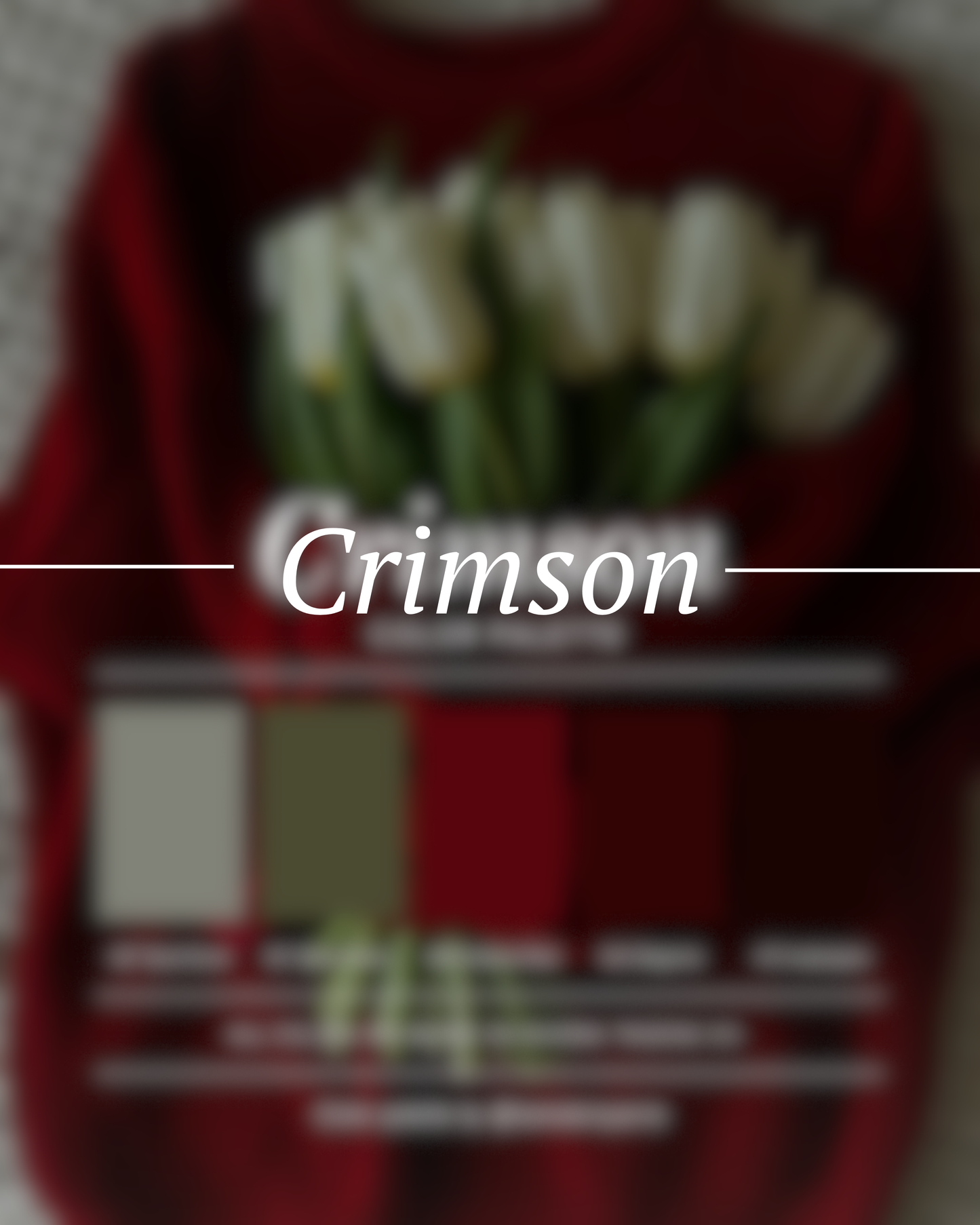 Crimson – Yarn Dye Color Inspiration Palette (Digital Images)