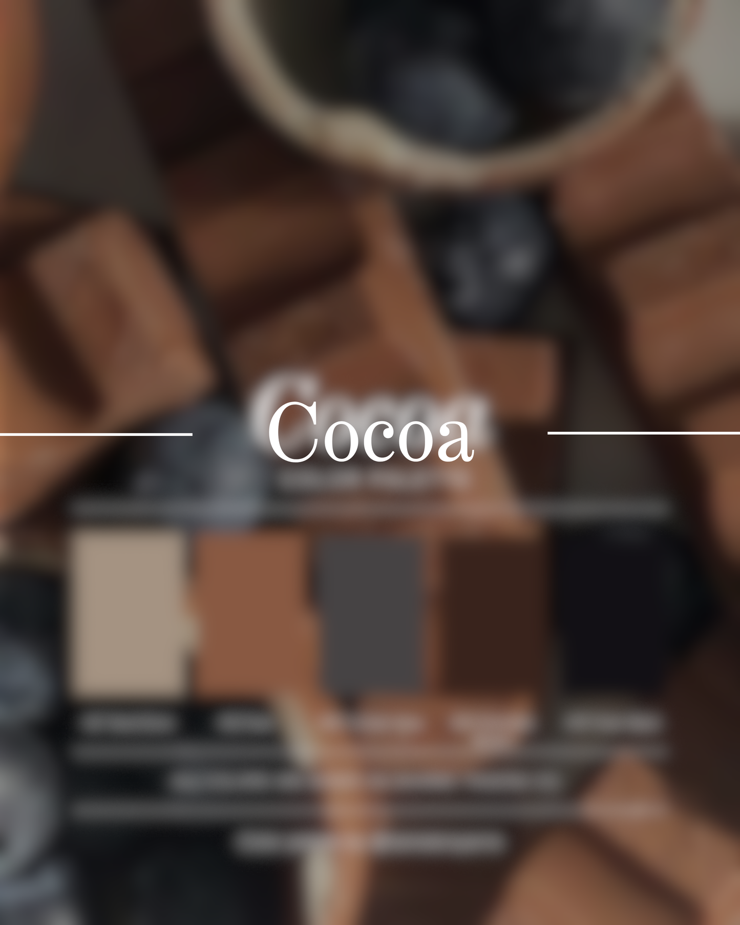 Cocoa – Yarn Dye Color Inspiration Palette (Digital)