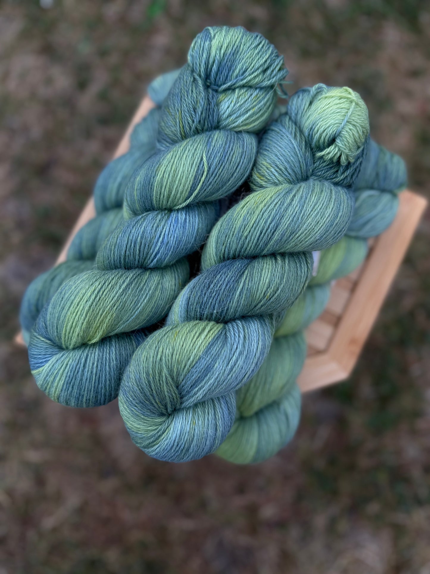 Hand dyed yarn KIDWOOL