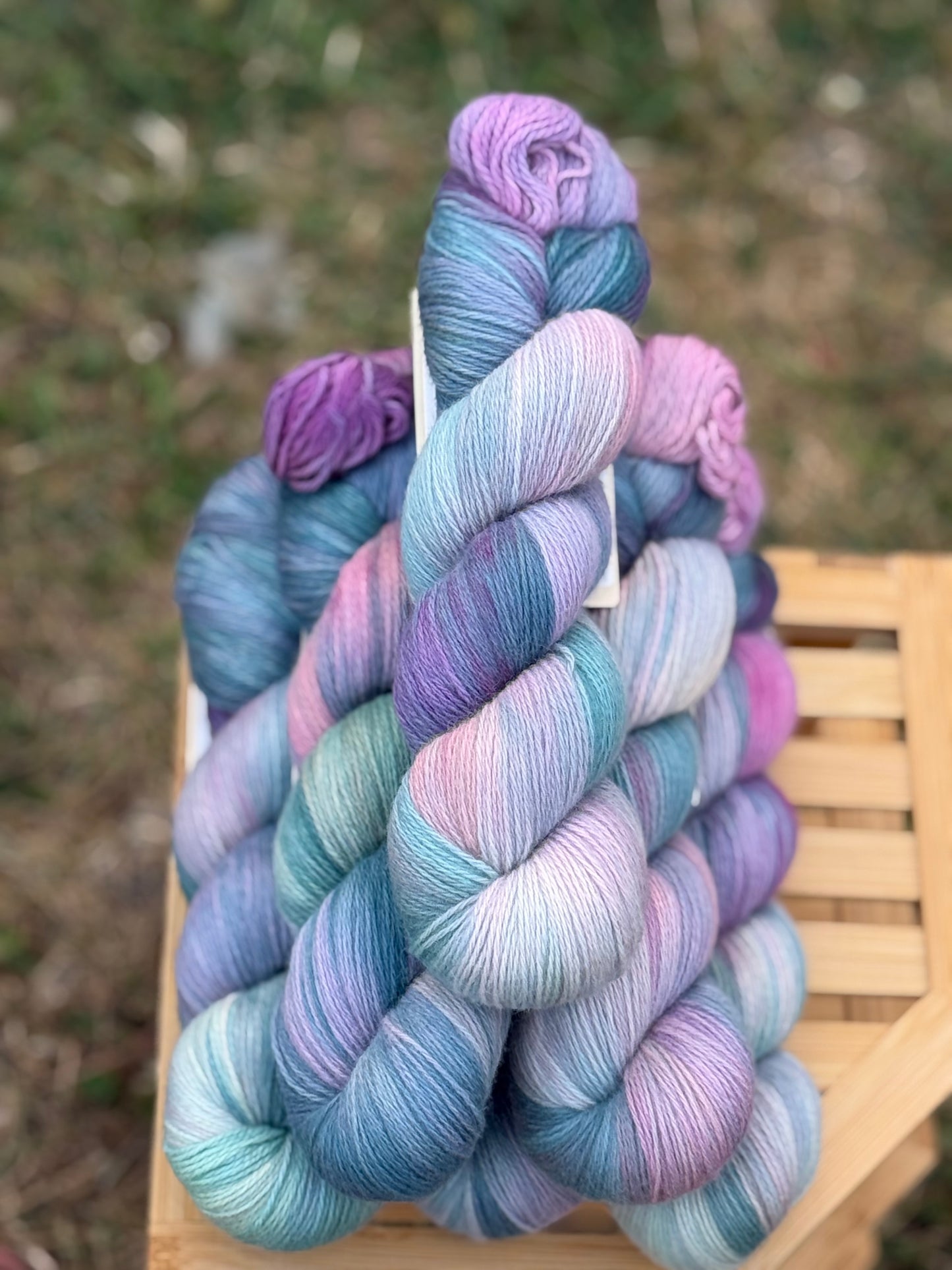 Hand dyed yarn KIDWOOL