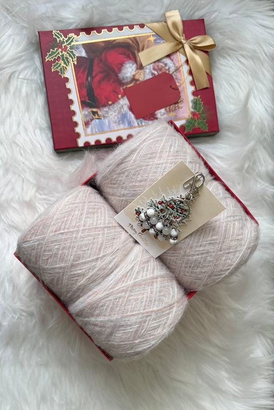 Snowblush Whisper — Limited Yarn Mix Gift Set (1 set available)