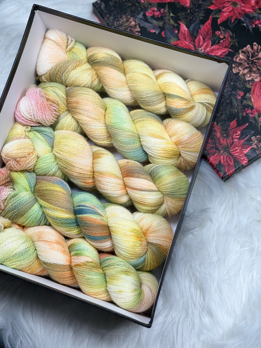 Citrus Meadow — Hand-Dyed Shetland Wool