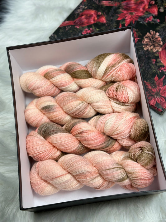 Peach Meadow — Hand-Dyed Shetland Yarn