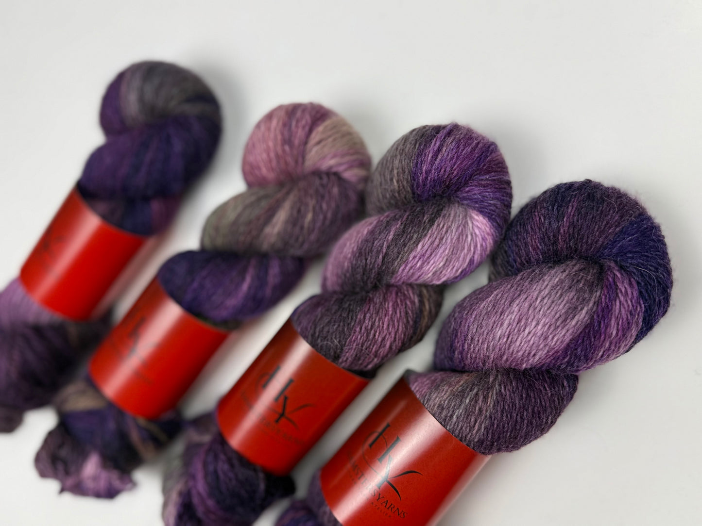 Hand dyed yarn baby alpaca Suri - baby alpaca Huacaya - merino- ~180m/100g - skein-90-100g