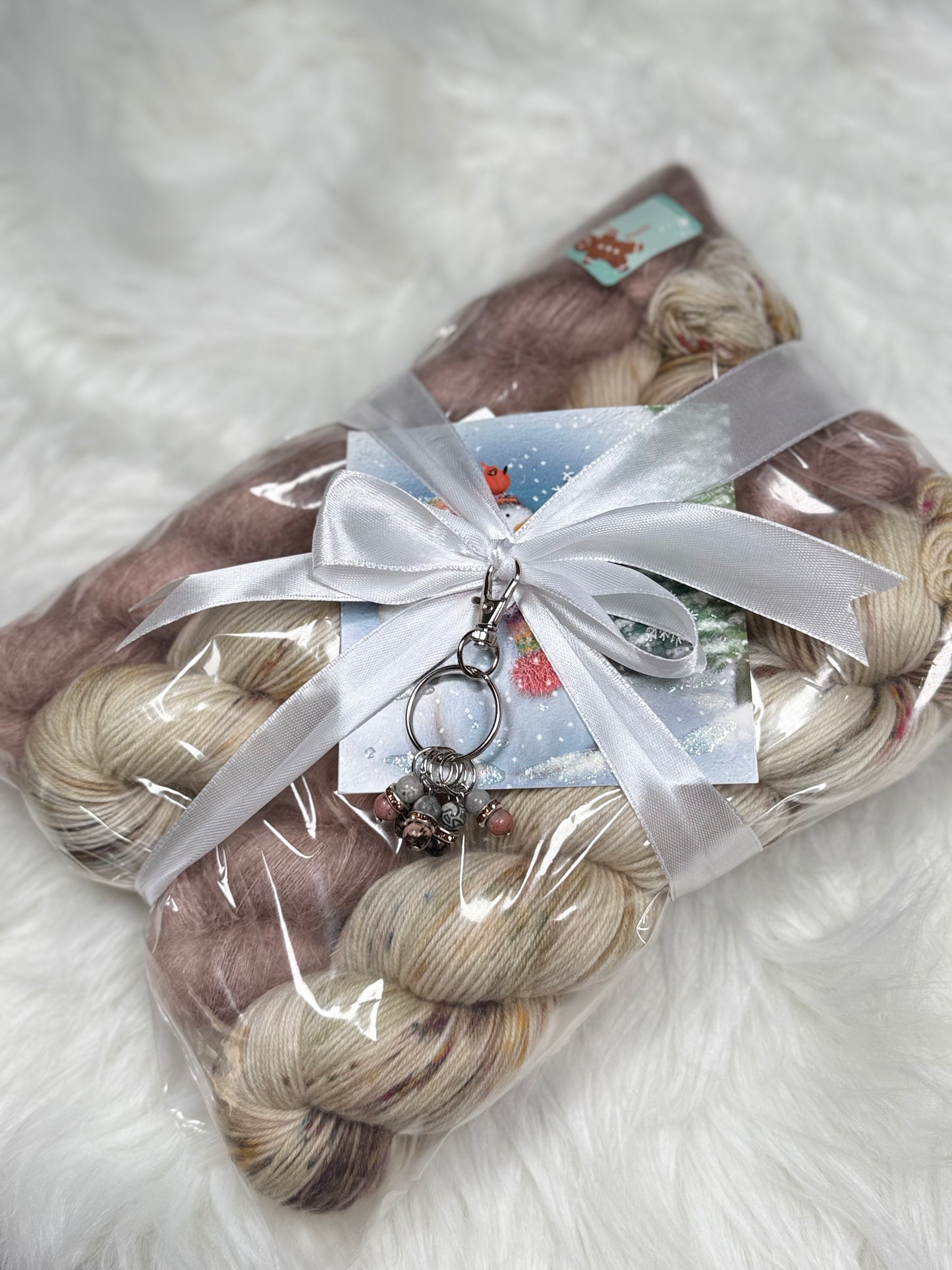 Hamstersyarns – Hand-Dyed Yarn Gift Set | 4 Skeins + Stitch Markers