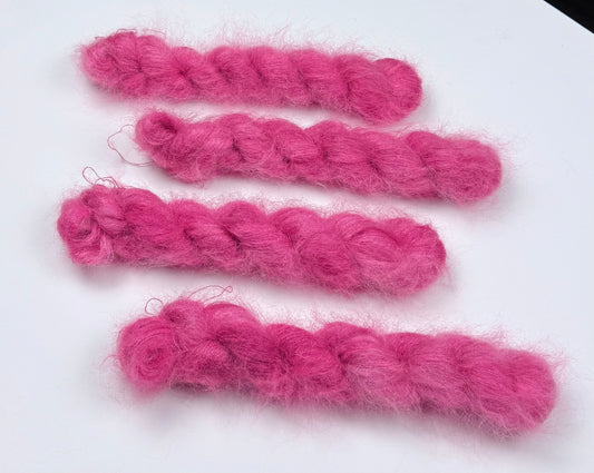 Hand dyed yarn — 50% Mohair / 50% Polyamide — 450m / 50g