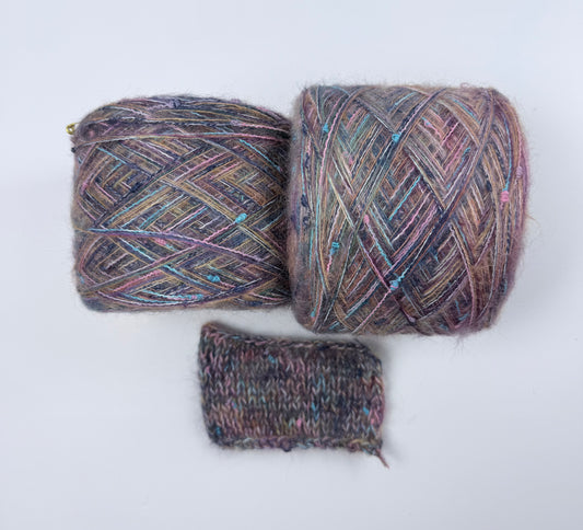 Dusty Confetti Mohair Blend