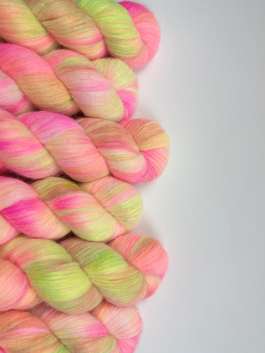 Hand Dyed Yarn · Sugar Meadow

Veil of Air · Baby Alpaca Blend