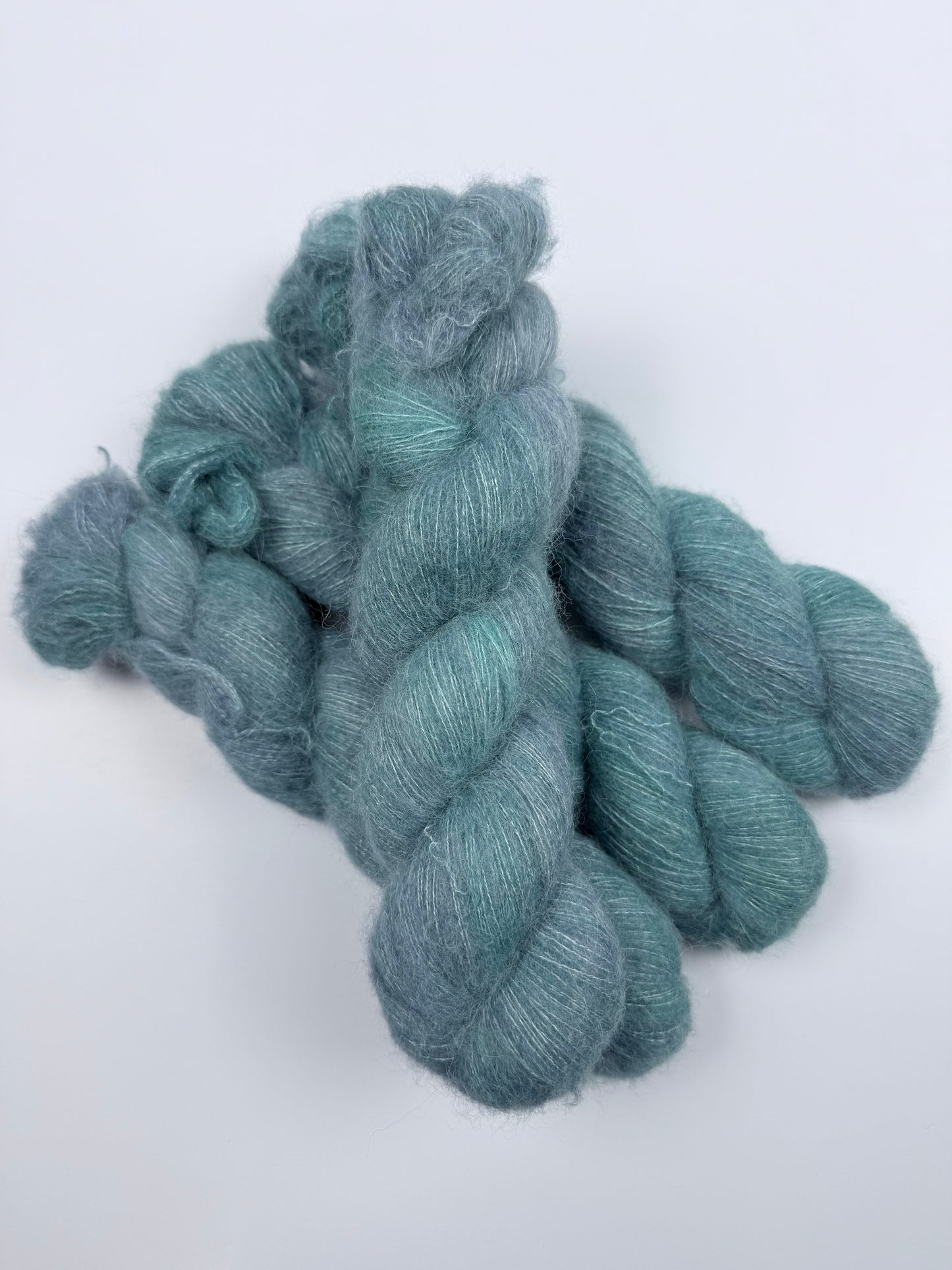 Hand Dyed Alpaca Silk Mohair Lace Yarn | 60% Baby Alpaca | 500m / 50g