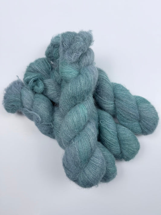 Hand Dyed Alpaca Silk Mohair Lace Yarn | 60% Baby Alpaca | 500m / 50g