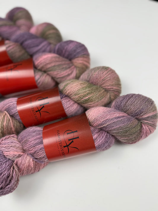 Hand dyed yarn baby alpaca Suri - baby alpaca Huacaya - merino- ~180m/100g - skein-90-100g