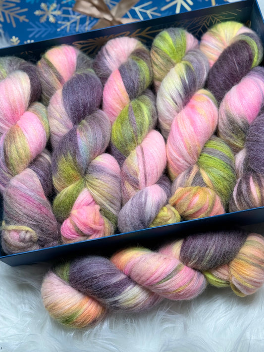 Hand dyed yarn • Petals in the Mist • Veil of Air • Baby Alpaca Blend