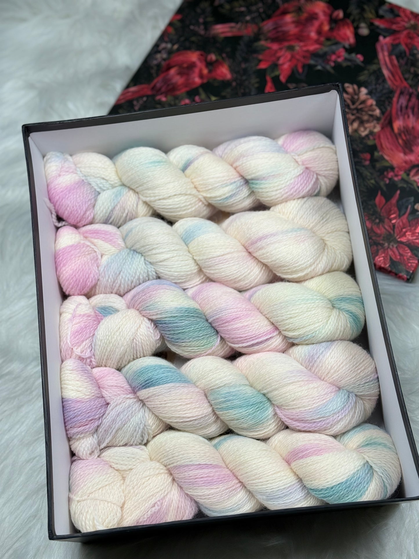 Pastel Cloud — Hand-Dyed Shetland Wool
