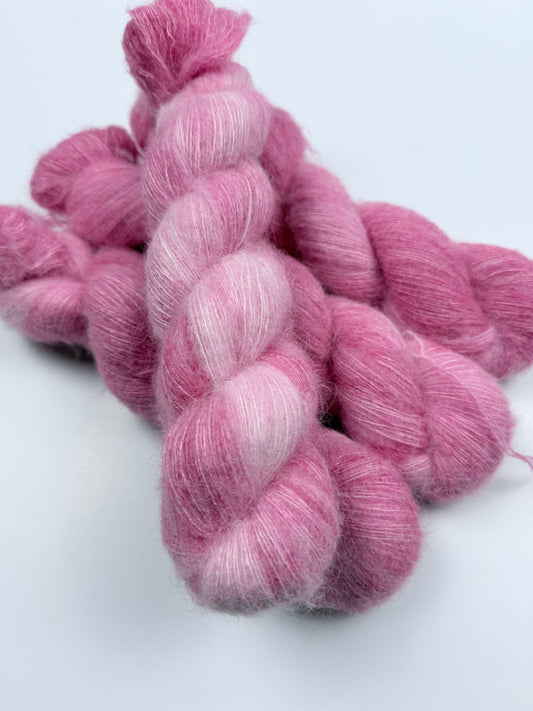 Hand Dyed Alpaca Silk Mohair Lace Yarn | 60% Baby Alpaca | 500m / 50g