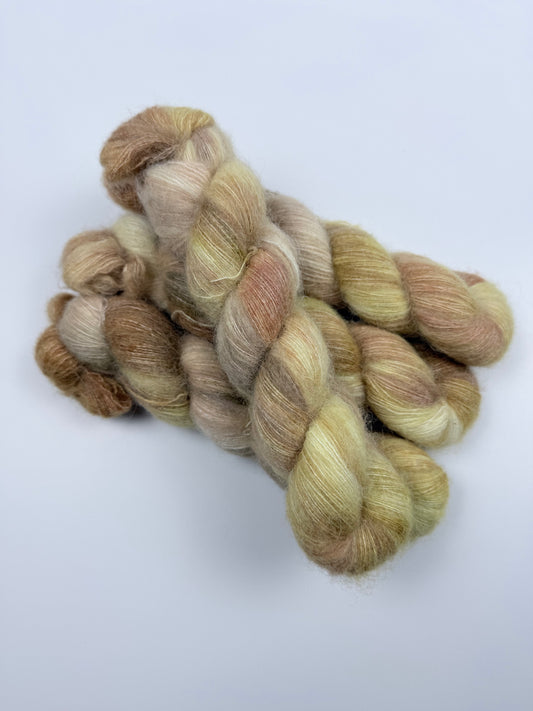 Hand Dyed Alpaca Silk Mohair Lace Yarn | 60% Baby Alpaca | 500m / 50g