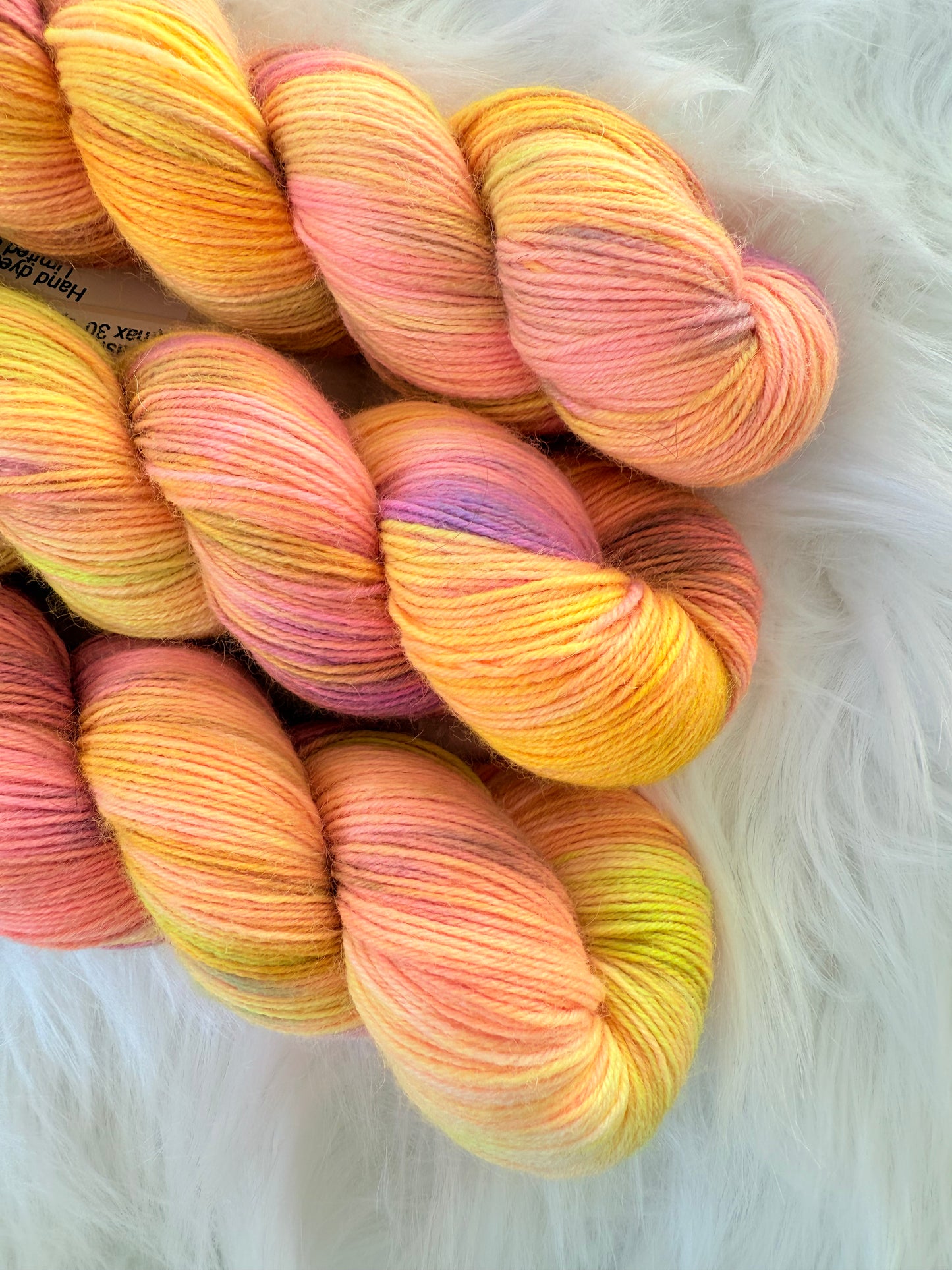 Hand Dyed Sock Yarn Merino Nylon 100g 400m