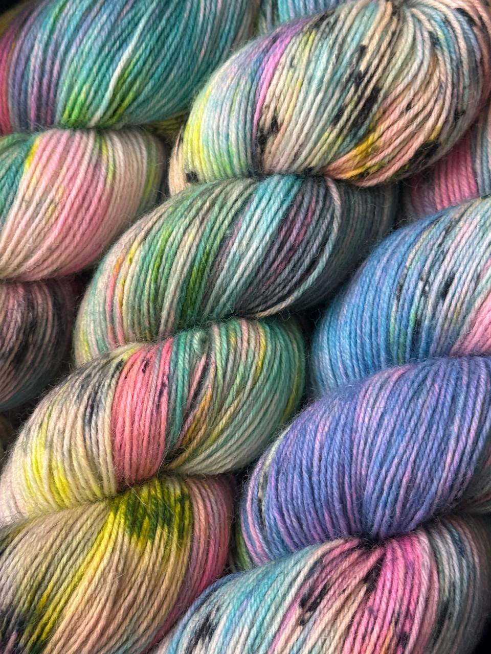 Hand Dyed Sock Yarn Merino Nylon 100g 400m