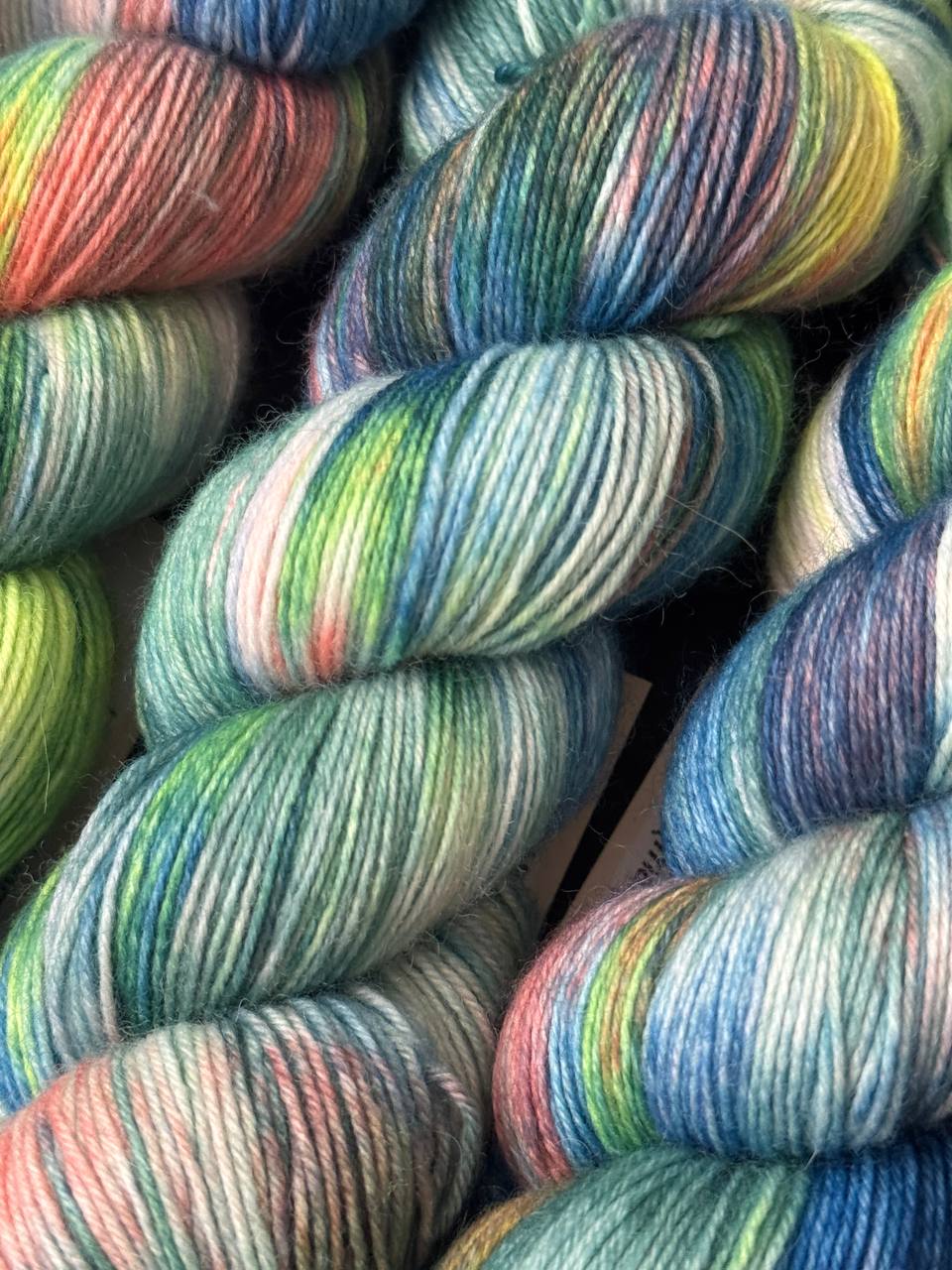 Hand Dyed Sock Yarn Merino Nylon 100g 400m