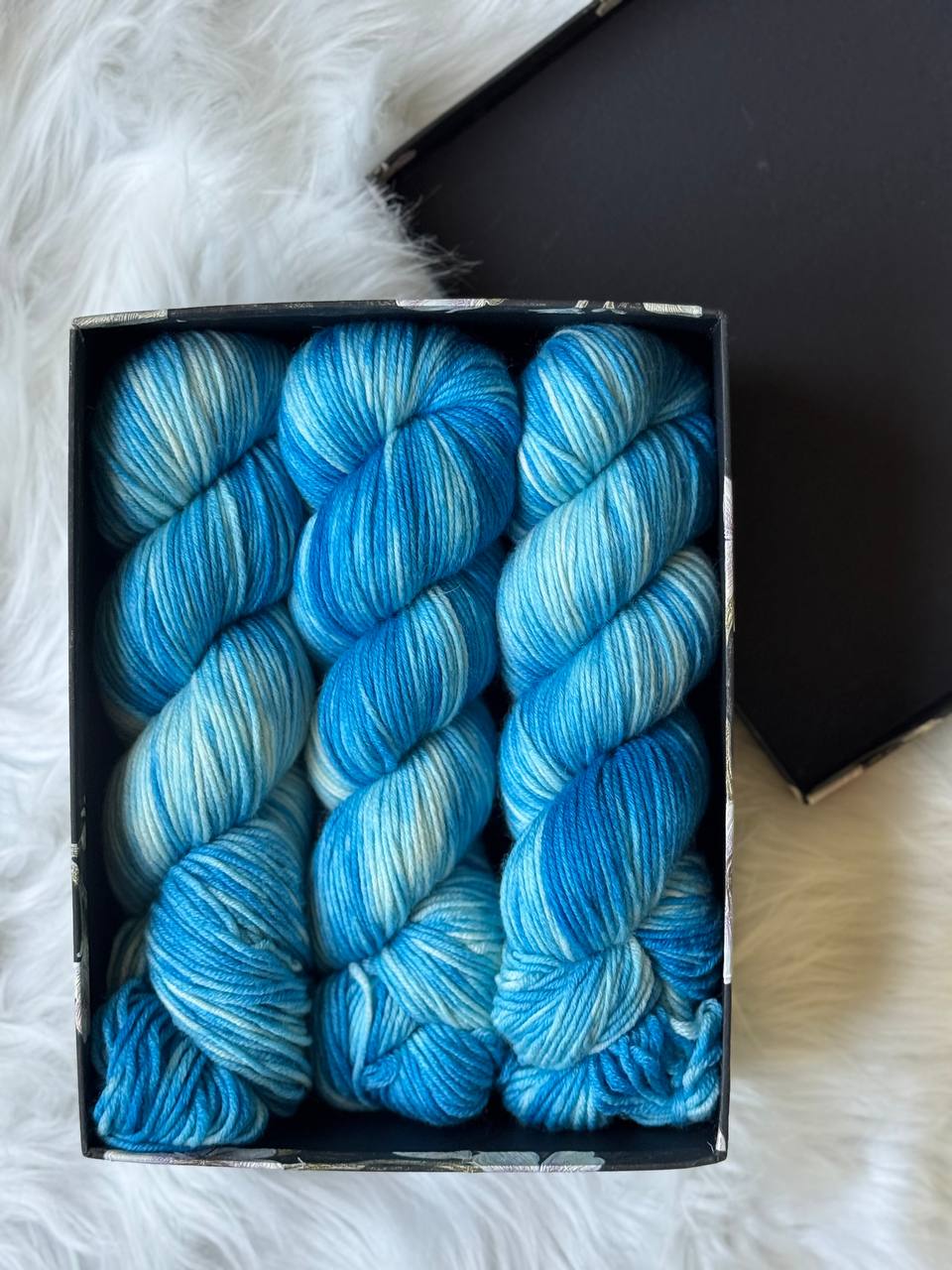 Merino Yarn – 100% Superwash Merino – 250m / 100g Arctic Tide Song