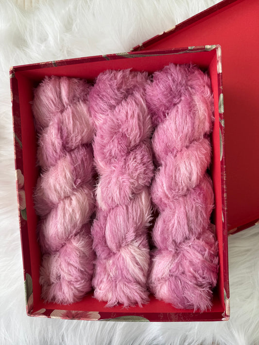 Hand dyed yarn💗 Colour: “Rose Meringue”
from the Dream Fuzz collection