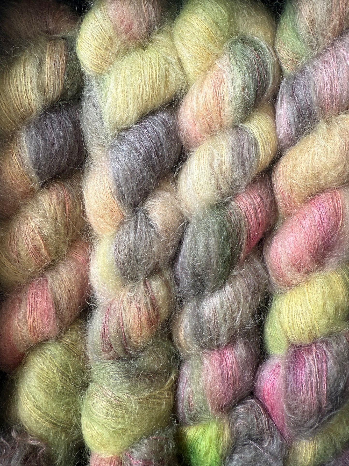 Hand dyed yarn 🌿 Colorway: “Misty Garden”