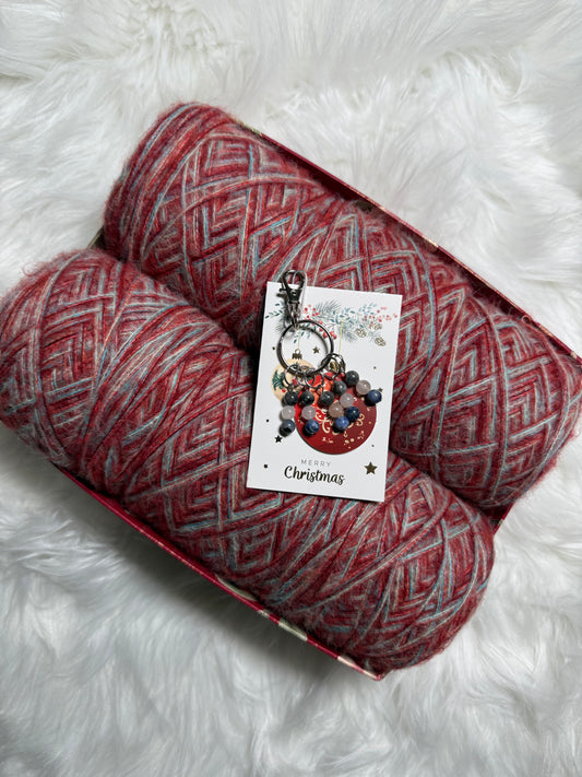 Gift Set — 6 cakes + handmade stitch markers (in a holiday gift box)