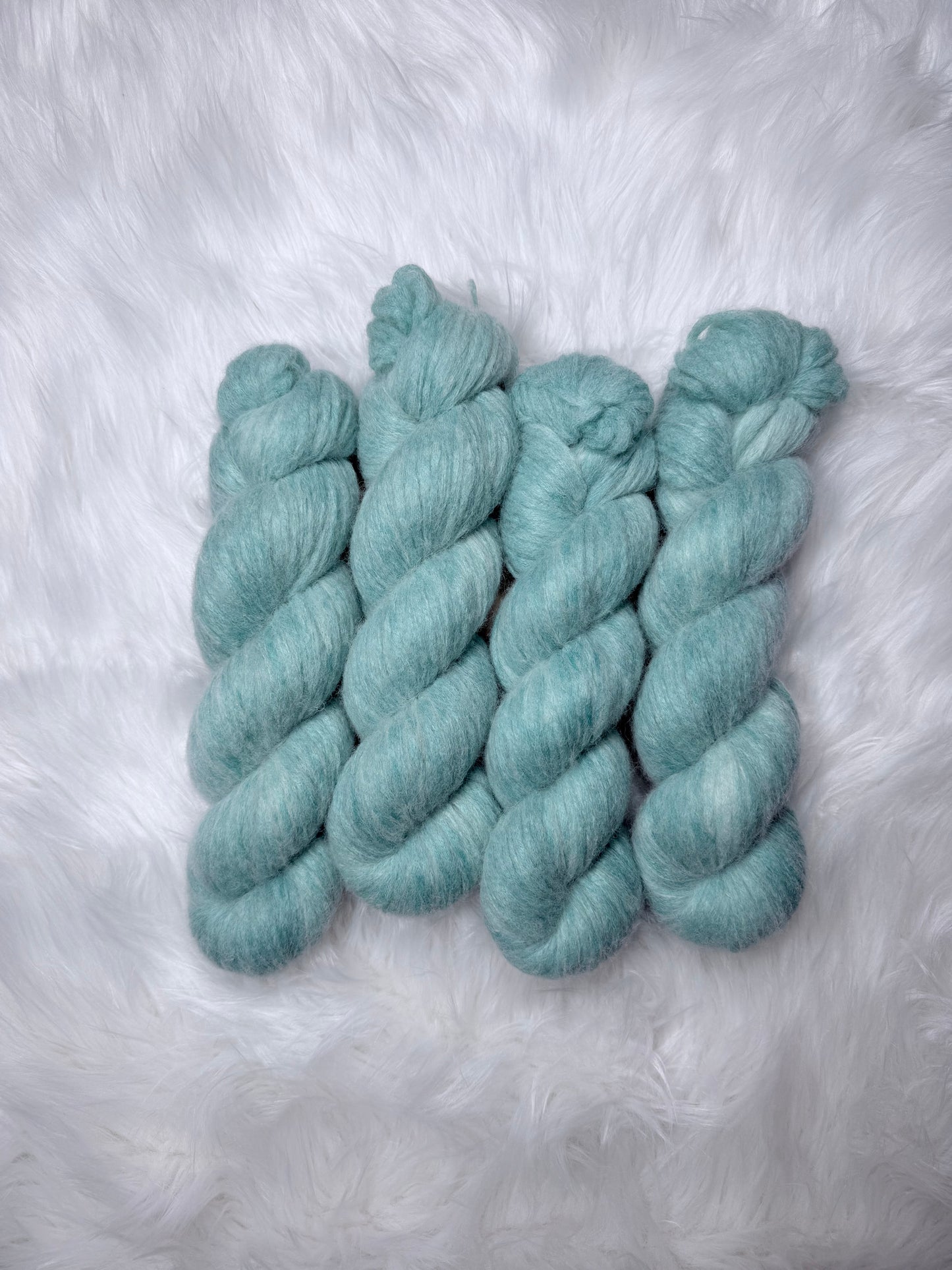 Sea Glass Mist · Veil of Air · Baby Alpaca Blend
