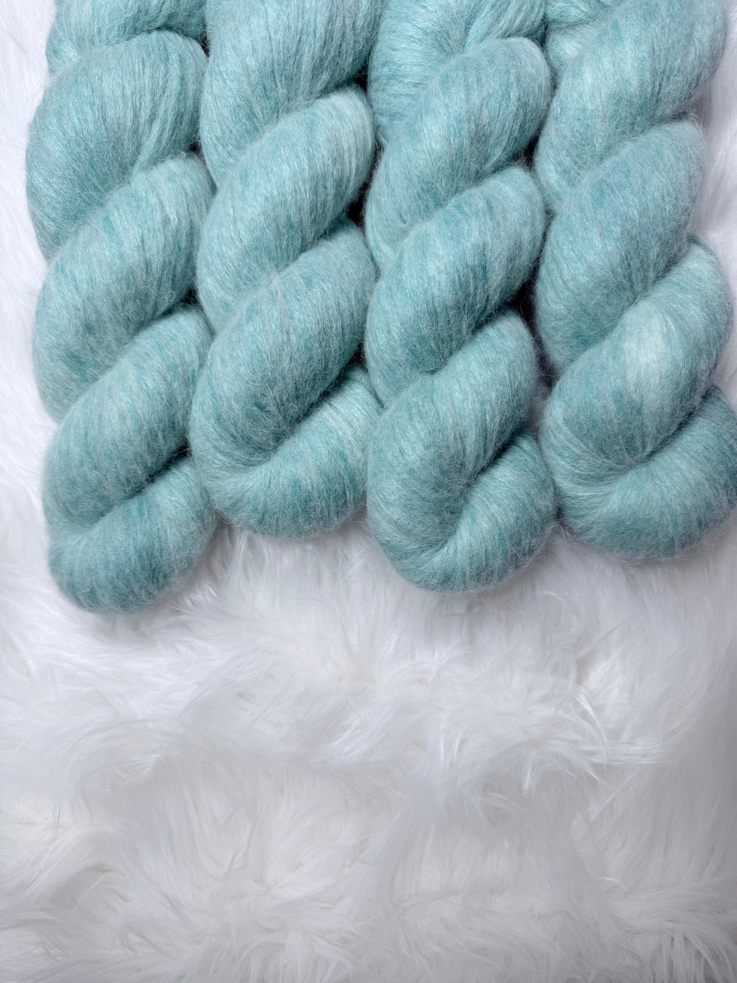 Sea Glass Mist · Veil of Air · Baby Alpaca Blend